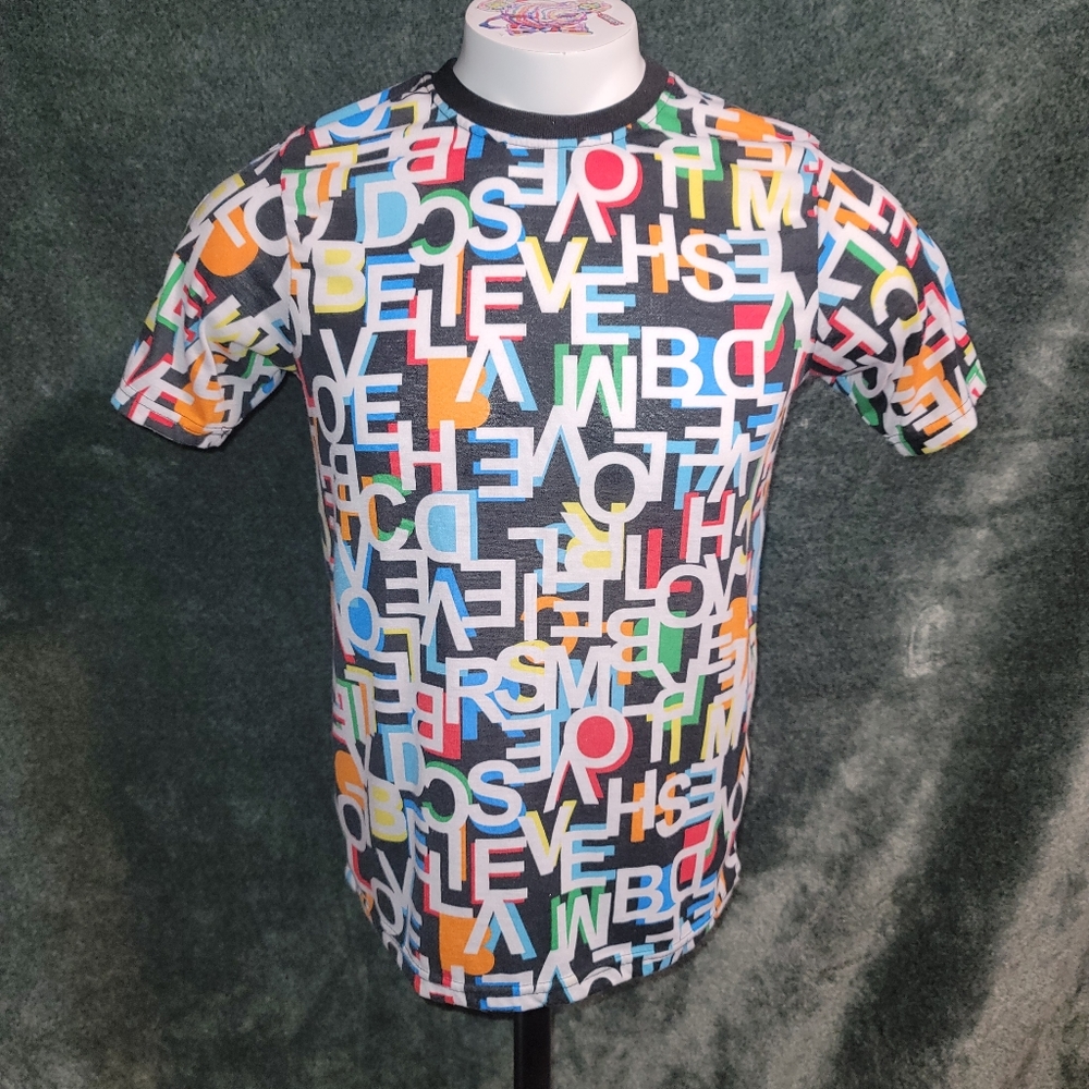 Super Rare Vintage Fresh prince of Belair colorful word medley Mens Small.